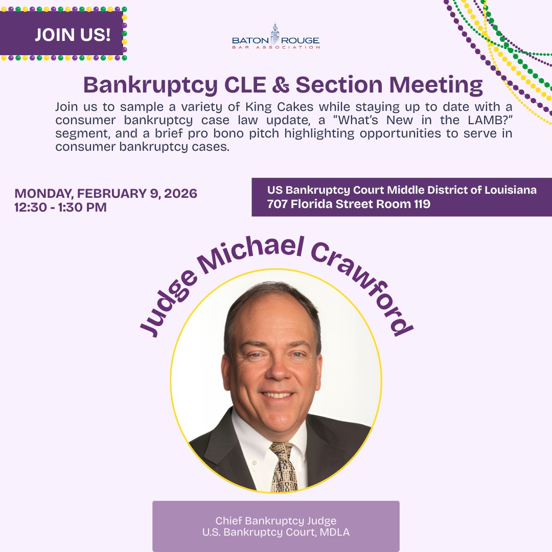 Bankruptcy CLE & Section Meeting